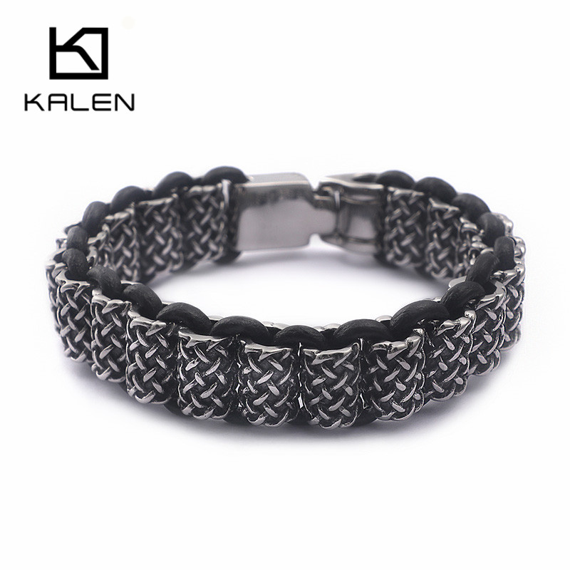 Men Accessories Bd - KALEN Gelang Rantai Kotak Persegi Panjang