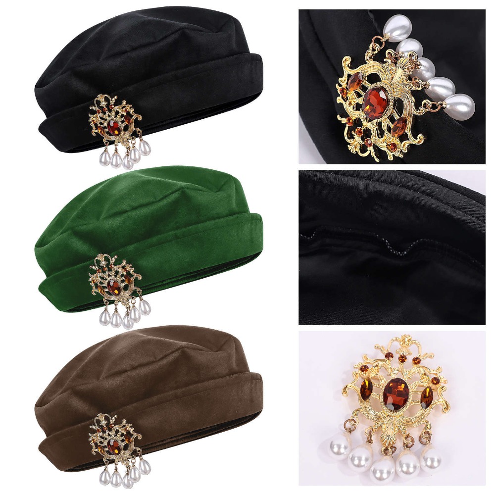 Men'S Accessories Vintage - Topi Baret Tudor Abad Pertengahan Pria,