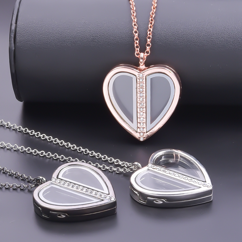 Men Accessories Neck Chain - Kalung Liontin Hati Magnet untuk Wanita