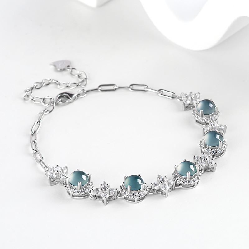 Men Accessories To Gift - Gelang Giok Biru Myanmar Batu Giok