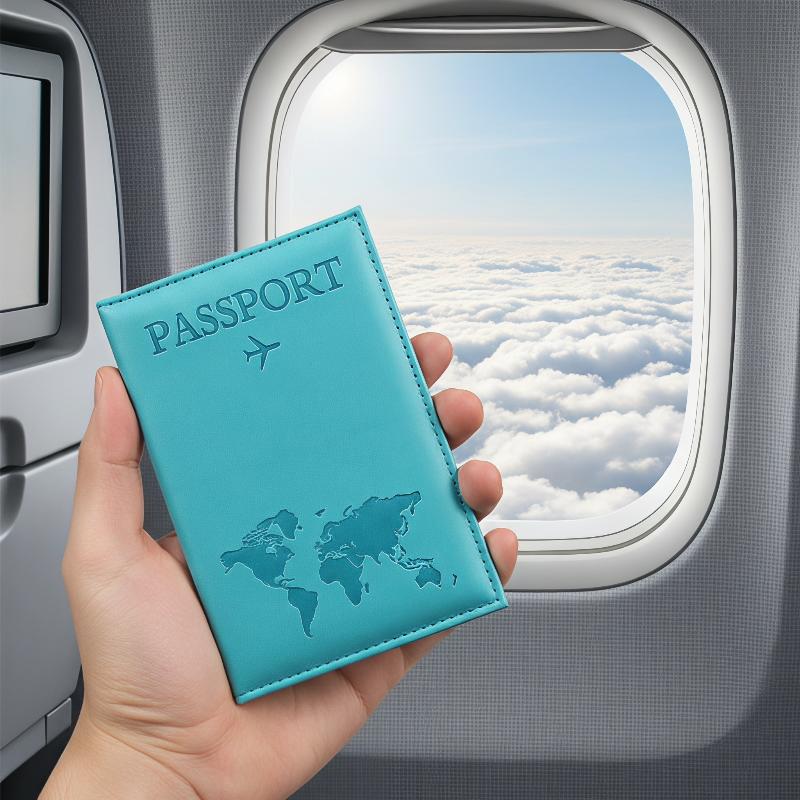 Travel Organizer Men - Dompet Paspor Kulit PU Tahan Gores,