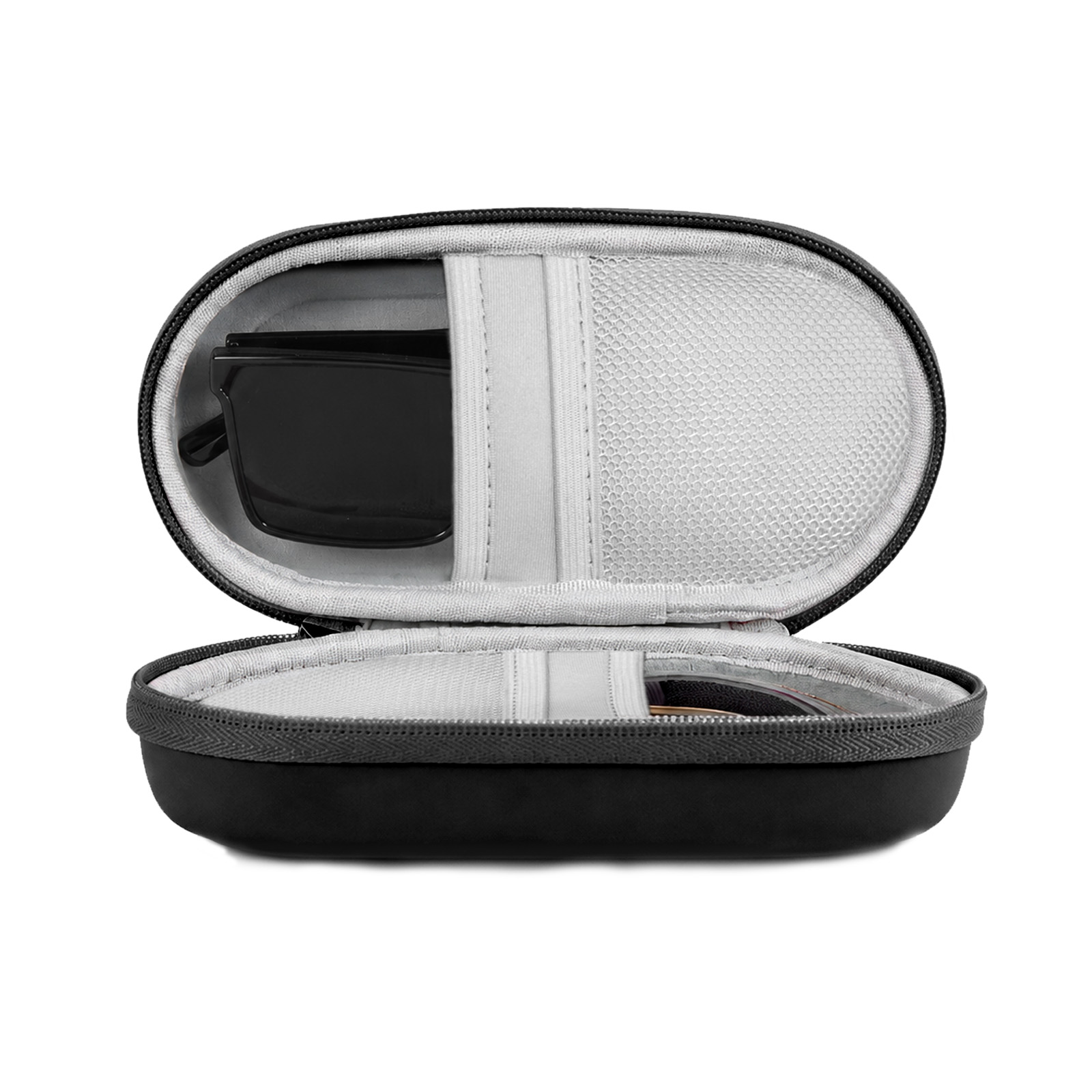 Travel Organizer Men - Kotak Kacamata Ganda Berbahan Keras, Kotak