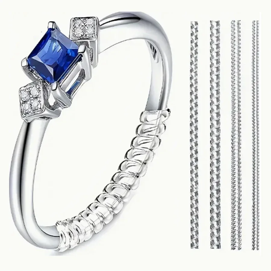 Men Accessories Ring - 4/8 Buah-Pengatur Ukuran Cincin-Pelindung Cincin Tak