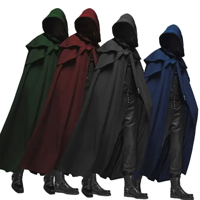 Men'S Accessories Vintage - Pakaian Cosplay Biksu Pria, Jubah Panjang