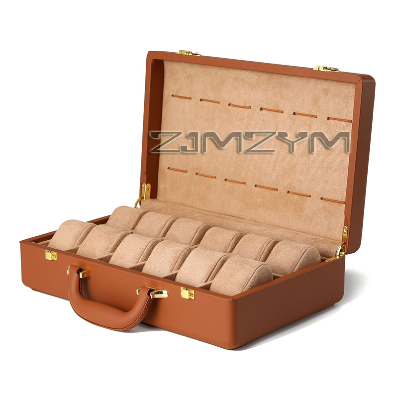 Travel Organizer Men - Kotak Jam Tangan 12 Slot, Kotak