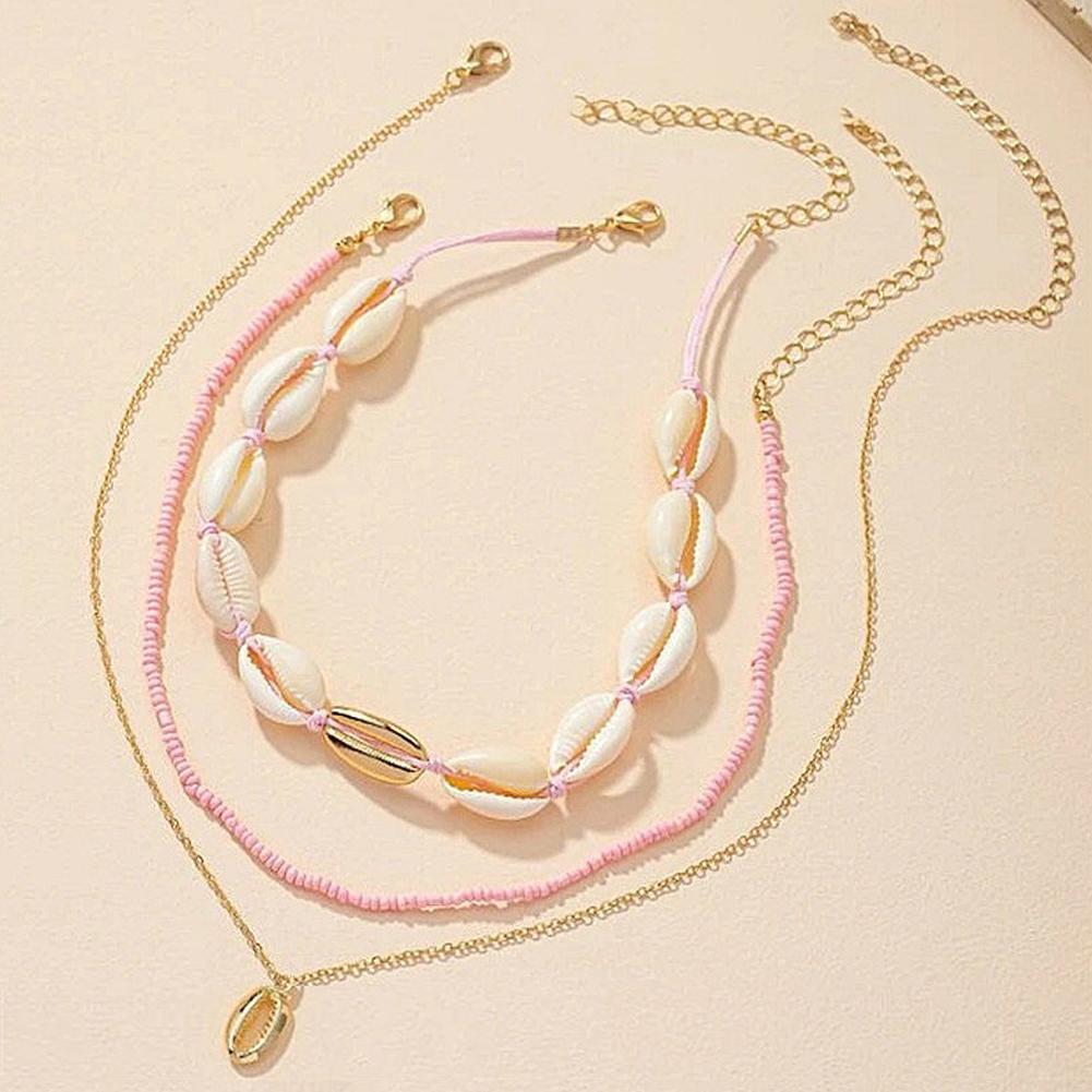 Choker cangkang akrilik Boho,  - Men Accessories Neck Chain ulasan dan harga