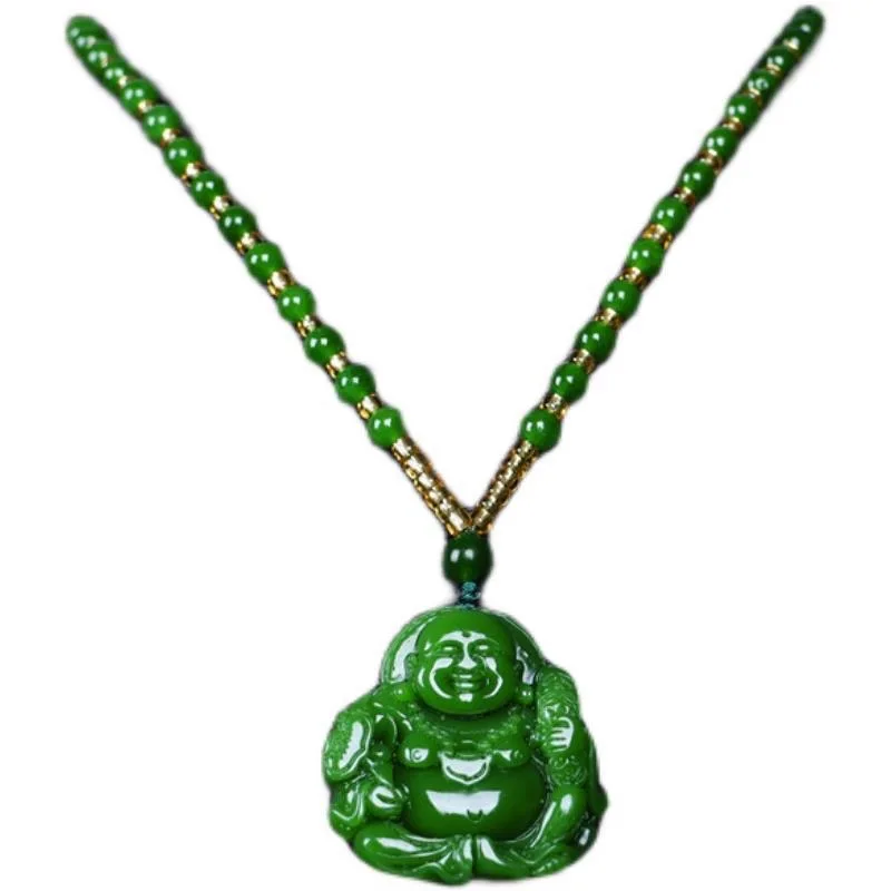 Cina Green Jade Maitreya Buddh - Men Accessories To Gift ulasan dan harga