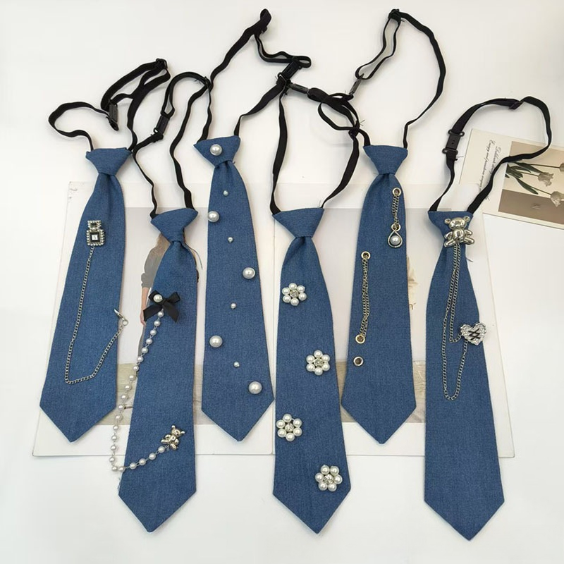 Dasi Biru Gaya Koboi Kemeja JK - Men Accessories Neck Chain ulasan dan harga