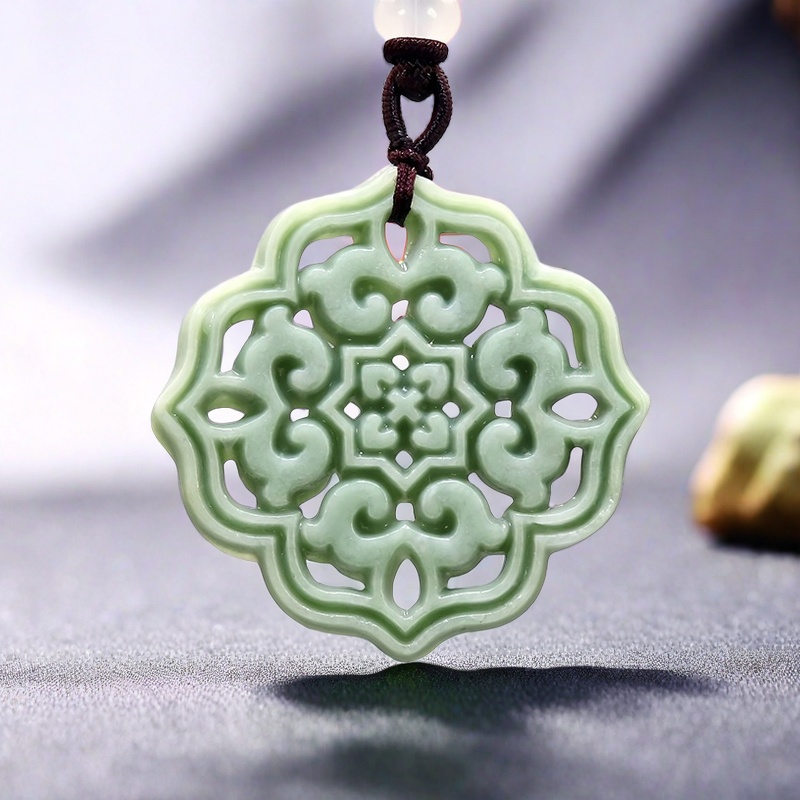 Kalung liontin bunga giok asli - Men Accessories To Gift ulasan dan harga