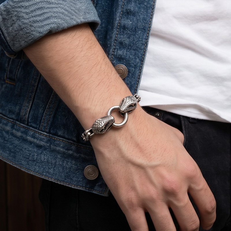 Gelang Ular Baja Tahan Karat V - Men Accessories Bd ulasan dan harga