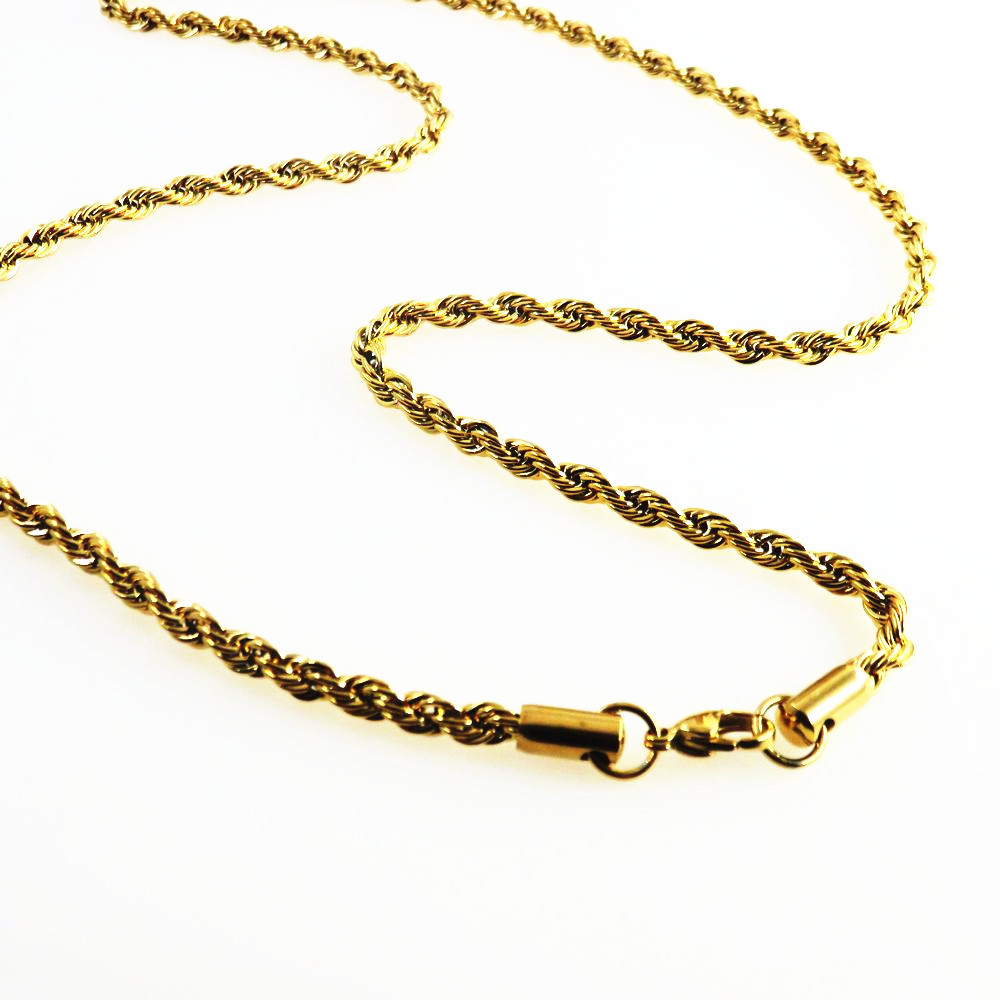 Choker warna emas tahan air un - Men Accessories Neck Chain ulasan dan harga