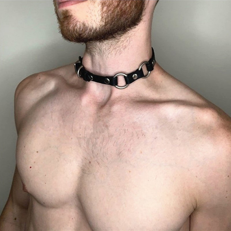 Kalung Kulit Sintetis Bergaya  - Men Accessories Neck Chain ulasan dan harga