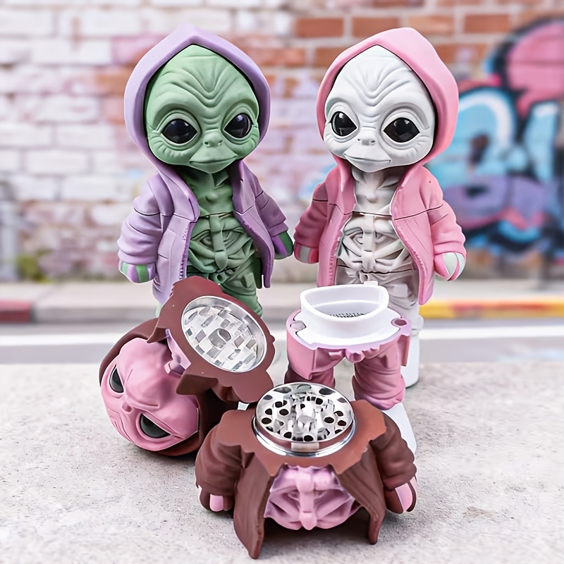 Penggiling Herbal Alien Lucu,  - Men Accessories To Gift ulasan dan harga