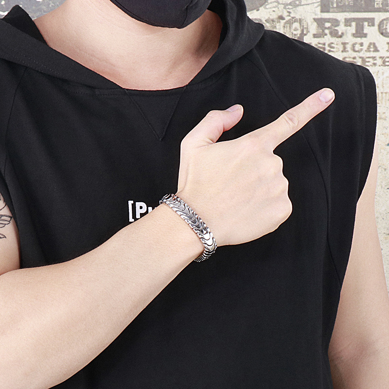 Gelang Rantai Kalen Punk 12mm  - Men Accessories Bd ulasan dan harga