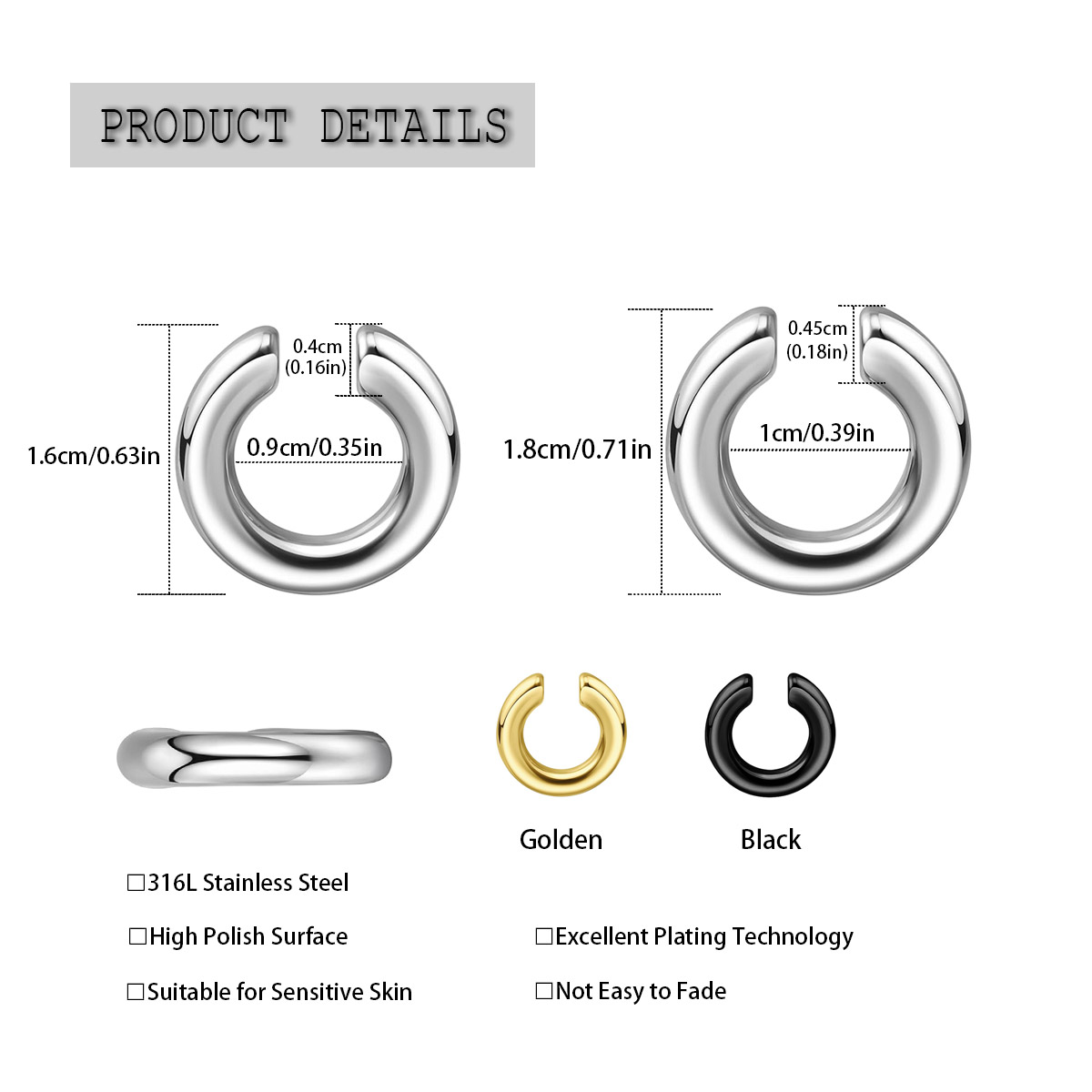 1 buah cincin hidung tidak men - Men Accessories Ring ulasan dan harga
