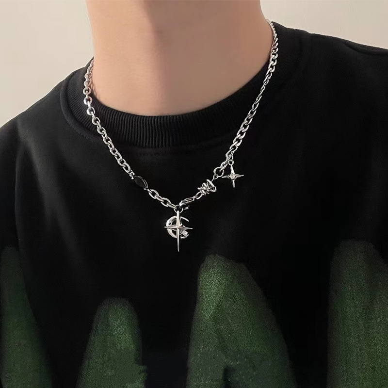 2023 Mode Korea Goth Punk Bula - Men Accessories Neck Chain ulasan dan harga