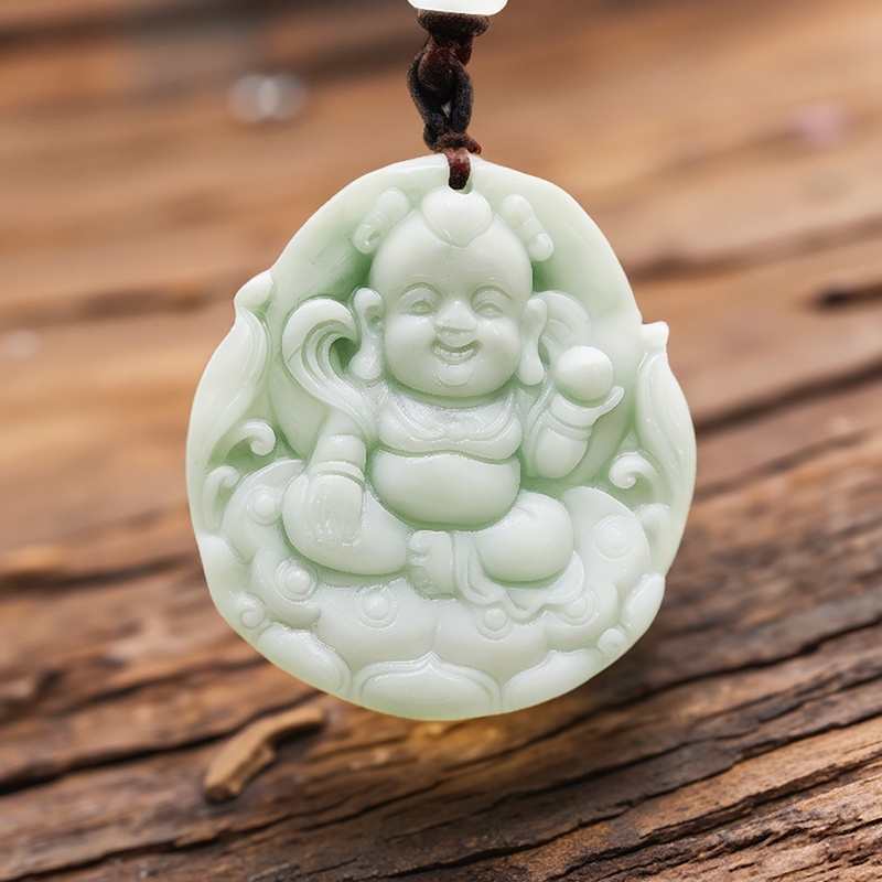 Kalung Liontin Nezha Giok Asli - Men Accessories To Gift ulasan dan harga
