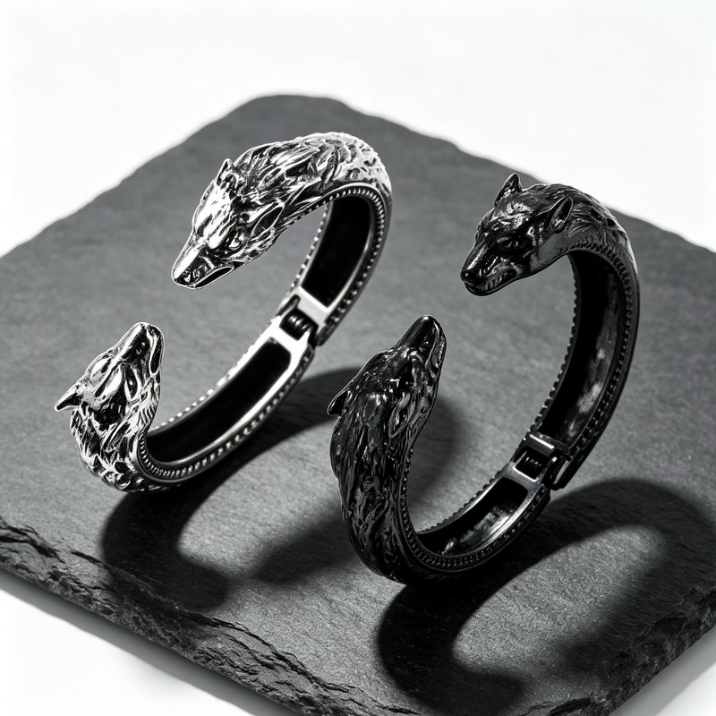Gelang Pembuka Kepala Serigala - Men Accessories Bd ulasan dan harga