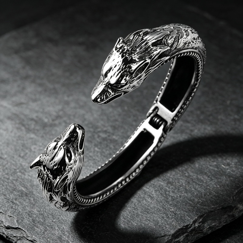 Gelang Pembuka Kepala Serigala - Men Accessories Bd ulasan dan harga