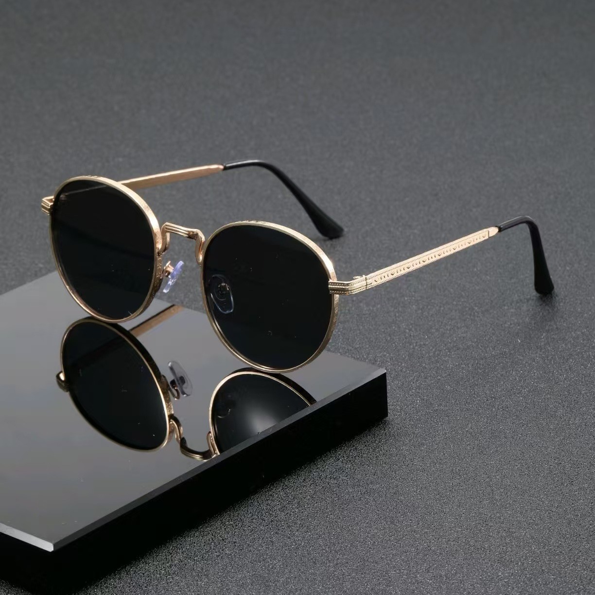 Kacamata Hitam Bulat Klasik Fa - Men'S Accessories Vintage ulasan dan harga