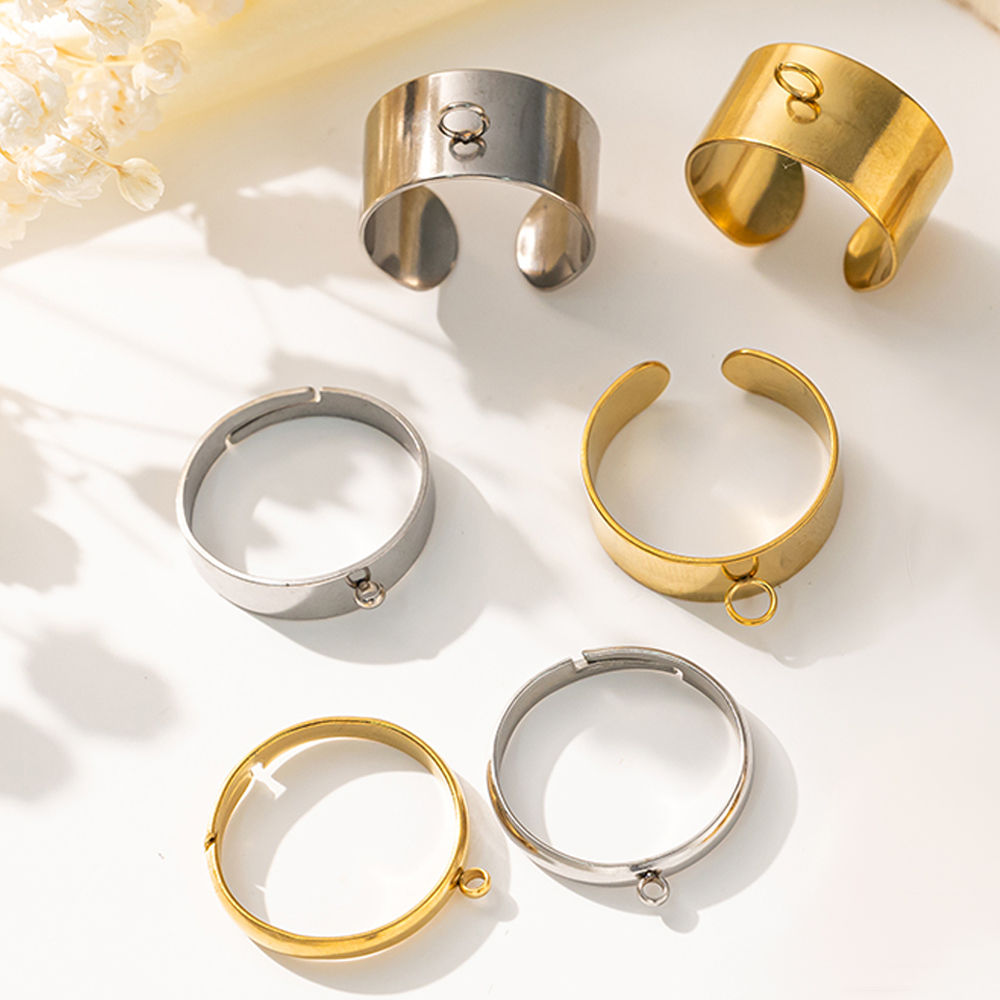 5 Buah/Lot Dasar Cincin Terbuk - Men Accessories Ring ulasan dan harga