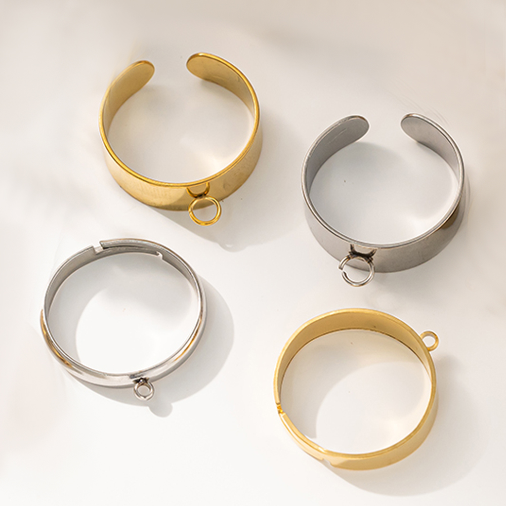 5 Buah/Lot Dasar Cincin Terbuk - Men Accessories Ring ulasan dan harga