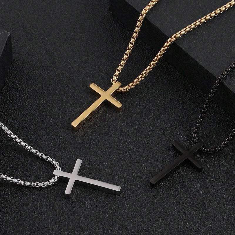 Kalung Liontin Baja Tahan Kara - Men Accessories Neck Chain ulasan dan harga