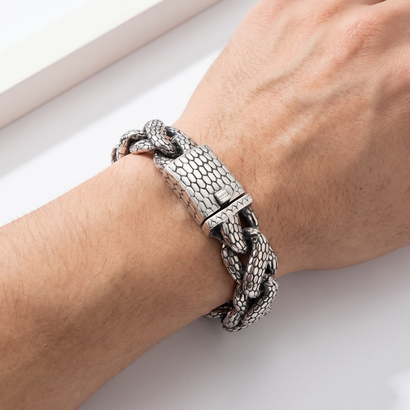 Gelang Pria Kalen Snake Skin C - Men Accessories Bd ulasan dan harga